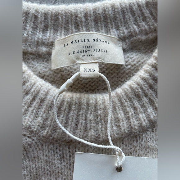 Sézane Samuel Jumper, sleeveless sweaters, XXS, Vanilla - Picture 7 of 15